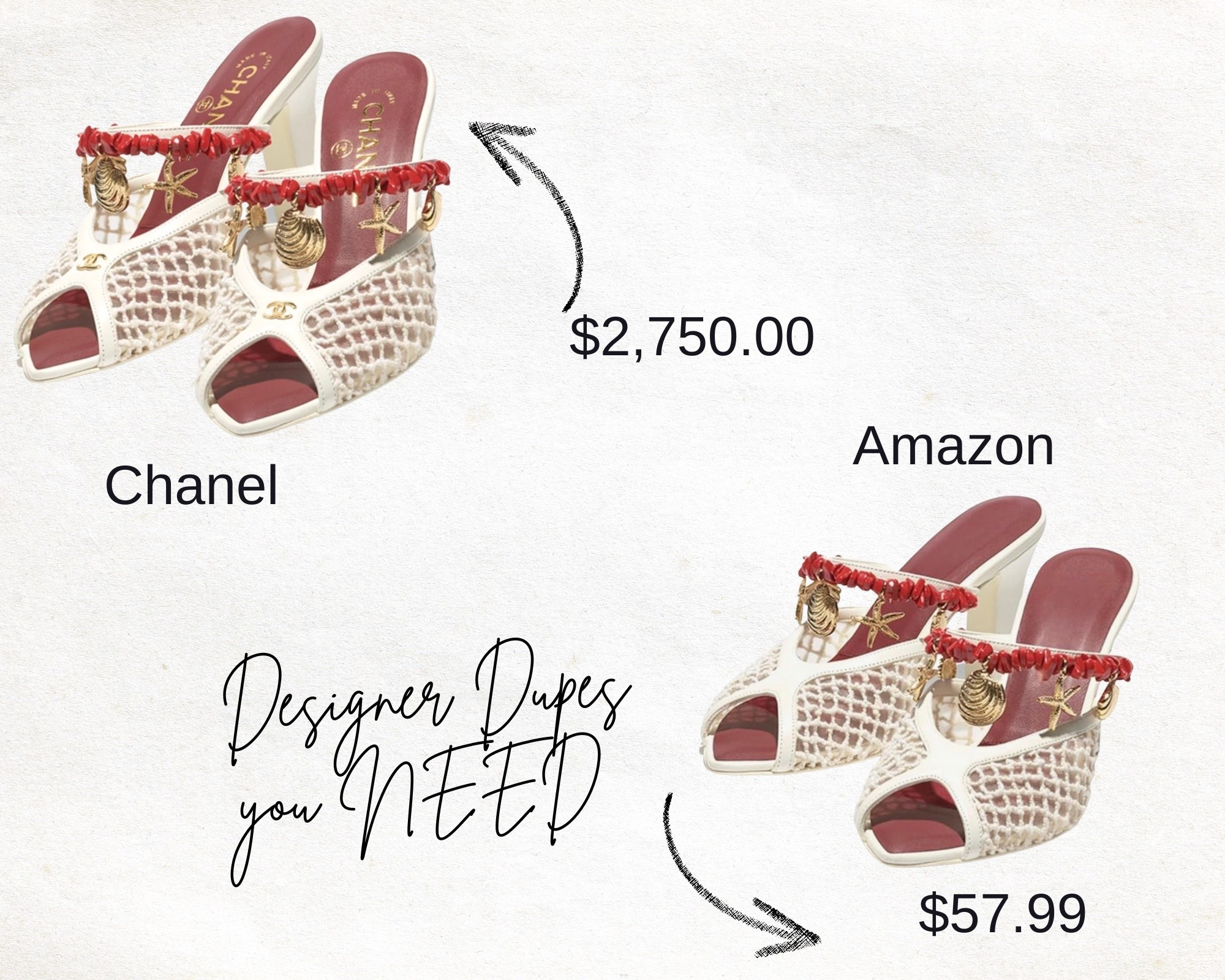 I have been dying over these Chanel but never would I ever spend that!! And I found these dupes and well, you are welcome!  #summer #summershoes #sandals #amazonfinds

#LTKOver40 #LTKSeasonal #LTKSaleAlert