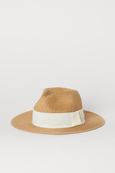 Strohhut mit Ripsband - Beige - Ladies | H&M DE | H&M (DE, AT, CH, NL, FI)