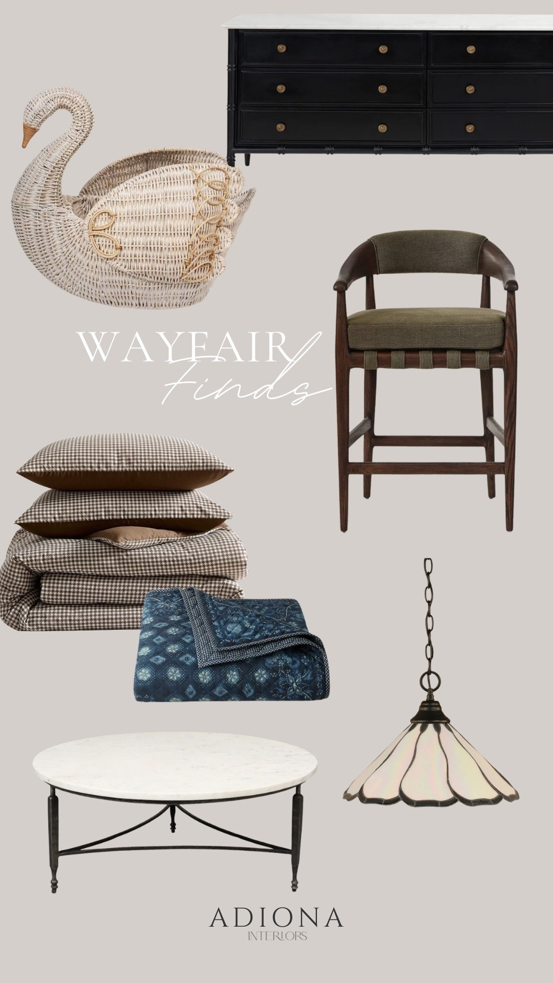 Wayfair finds 

Wayfair home, budget home, furniture, kitchen stools, basket, rattan basket, swan basket, blanket, comforter, coffee table, dressed

#LTKSeasonal #LTKHome