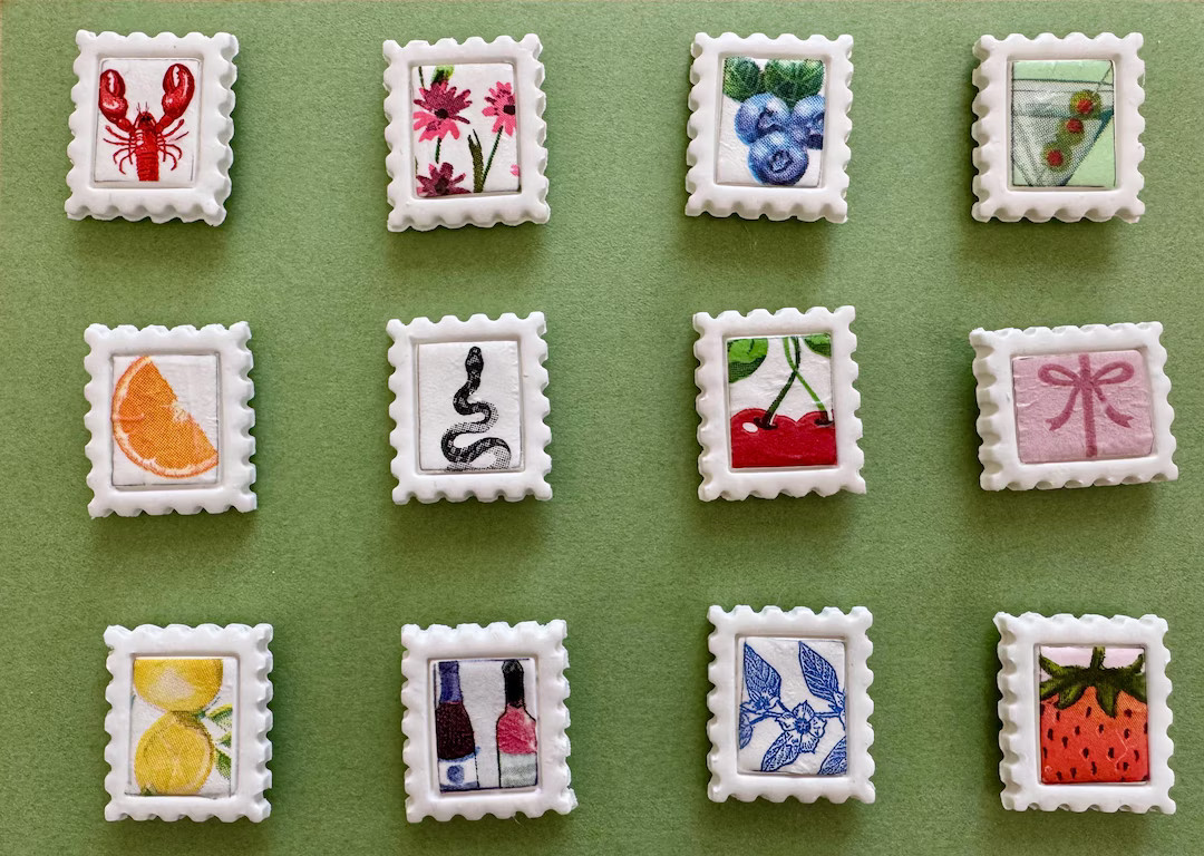 Assorted Stamp Magnets (set of 4) - Etsy | Etsy (US)