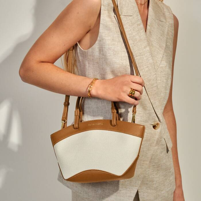 Siena Canvas Mini Tote in Cognac | Katie Loxton Ltd. (UK)