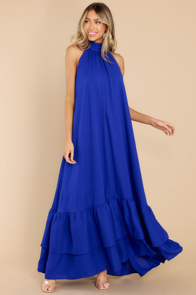 She Is Magic Sapphire Maxi Dress | Red Dress 