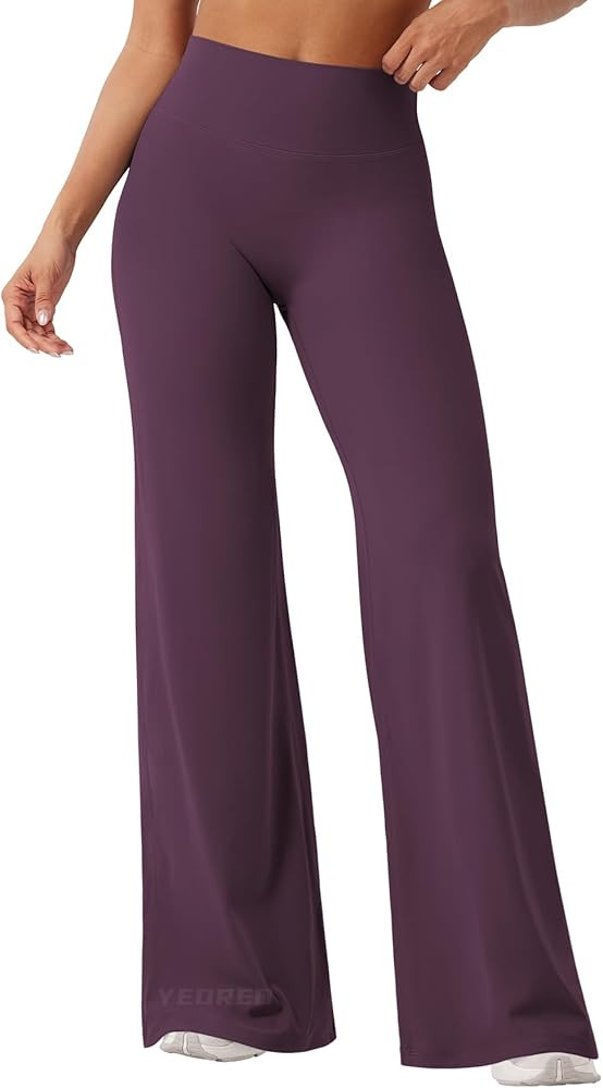 YEOREO Workout Leggings Womens No Front Seam Straight Leggings 29"/ 31.5"/ 33"/ 35" High Waist Bu... | Amazon (US)