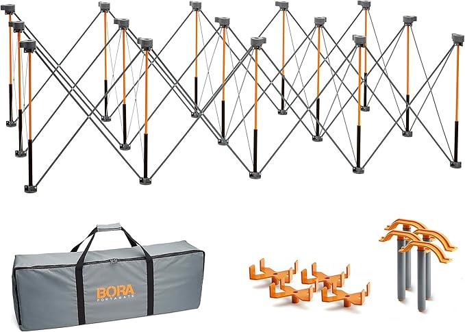 BORA Centipede 30in Folding Work Table Set - No Assembly 15-Strut Collapsible Table 6000lb Weight... | Amazon (US)