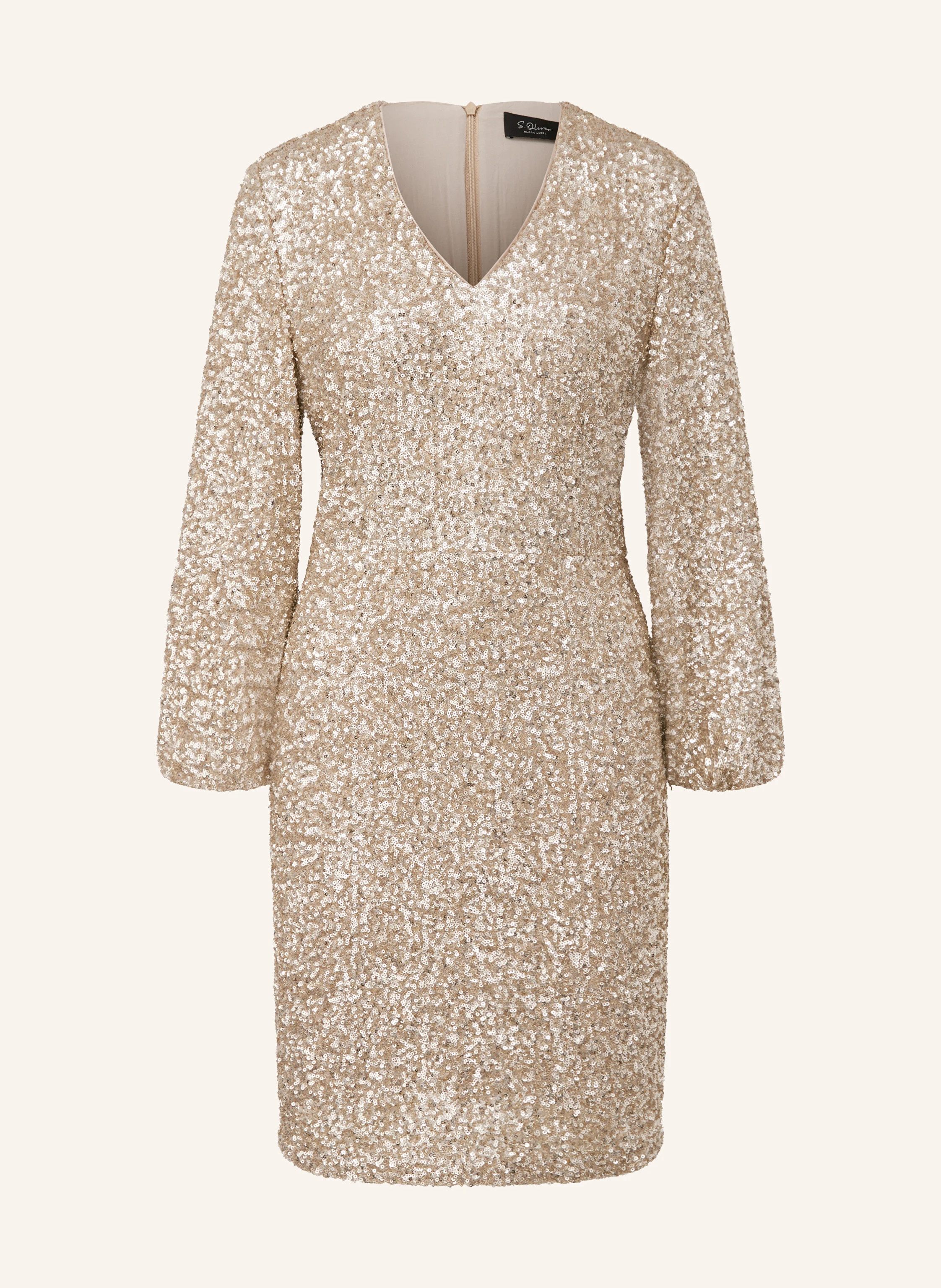 s.Oliver BLACK LABEL Cocktailkleid in gold | Breuninger (DACH)