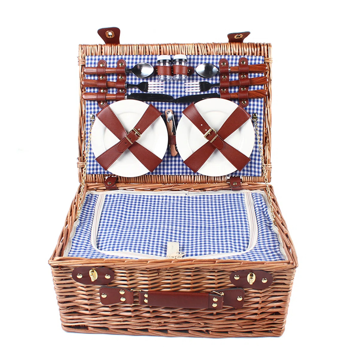 4 person Handmade Rattan Picnic Basket | Wayfair North America