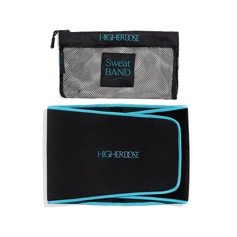 HigherDOSE Stomach Sweat Band - Waist Trainer for Women & Men - Helps Support Core & Back - Locks... | Amazon (US)