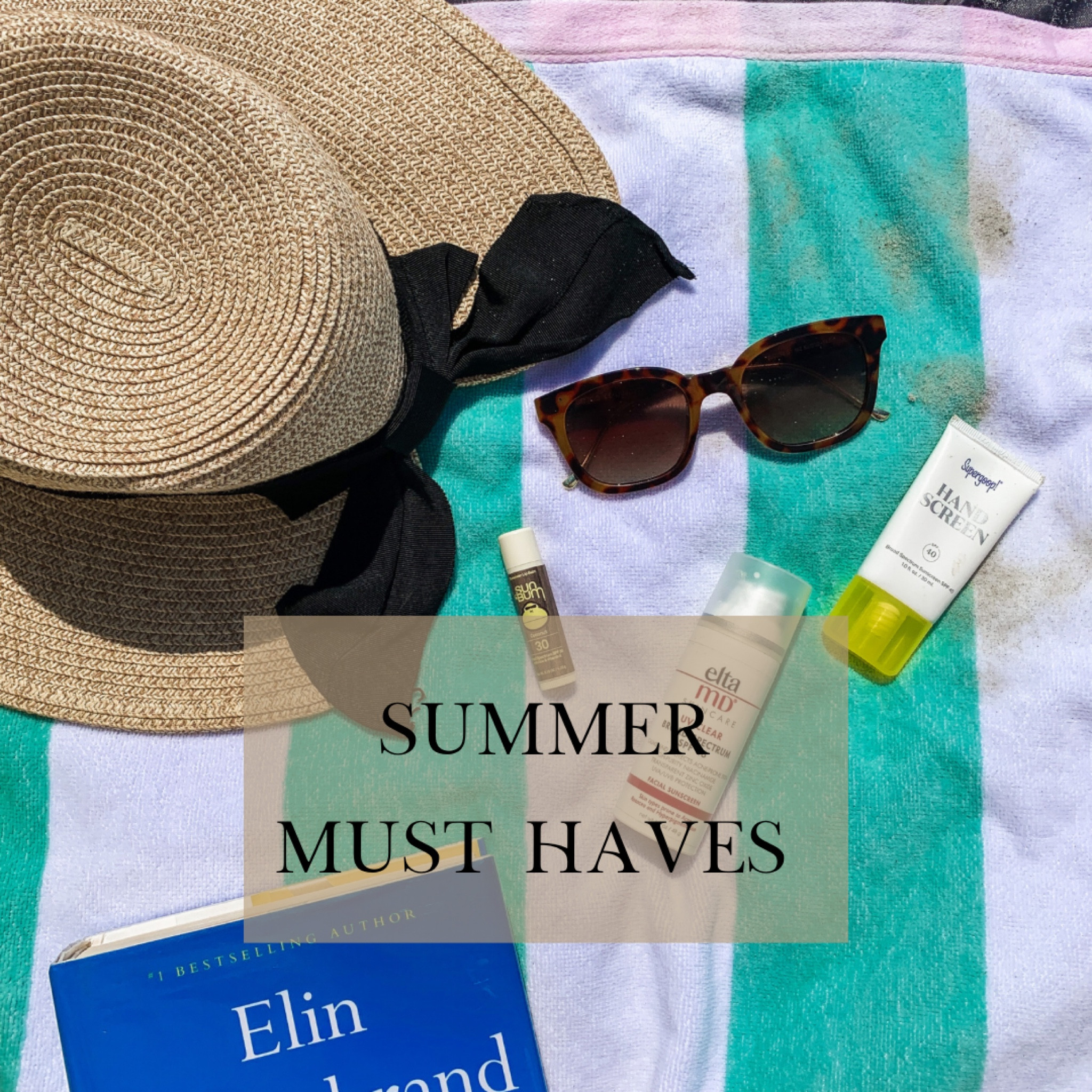 🐚what’s in my beach bag 🐚
1. Elta MD Clear Suncreen- I have suuuper sensitive skin & this is the only one that doesn’t break me out
 2. Cheap Sunglsses (these are from Amazon)
 3. Super Goop Hand Cream with SPF non-greasy and my hands never get burnt! First hand cream w SPF I’ve tried that leaves ZERO film  
4. Sun bum chapstick- love this formula , also comes in a ton of flavors; also makes it look like you’re wearing lipgloss which is a plus  
5. Sun hat- $20 from Amazon!  I hate tight hats and this one is so cute and comfortable! Love the bow detail on the back (Also comes with a strap) 6. And of course, a good novel  ☀️Not pictured  - blue lizard sunscreen (non toxic and doesn’t leave a film) #nontoxicproducts  - my $30 sun tent from Amazon - a SKIN SAVER  #amazonproductsyoujustmightneed #amazonfashionfinds #beachoutfitideas #beachmusthaves #sunscreenreview #summermusthaves #amazonsummerfashion  #poolbag #sunscreen #amazonsummer #summer #nontoxic #nontoxicsunscreen #handcream #amazon #spf #skincare #sunhat #whatsinmybag #beachbag

#LTKitbag #LTKtravel #LTKFind
