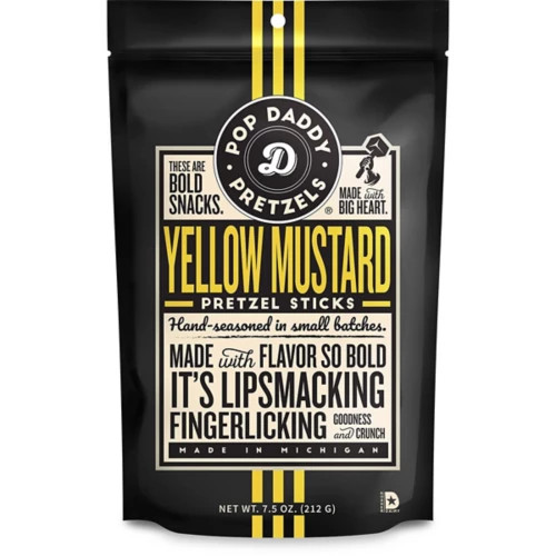 Pop Daddy Popcorn Yellow Mustard Seasoned Petzels | Scheels