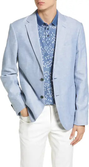 Kennedy Bay Cotton & Linen Mélange Twill Sport Coat | Nordstrom