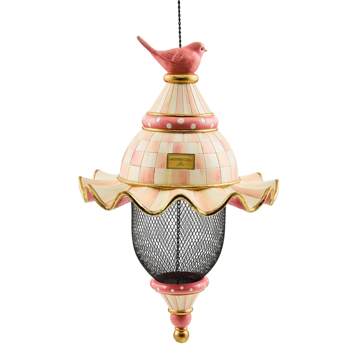 Rosy Check Pendant Bird Feeder | Wayfair North America