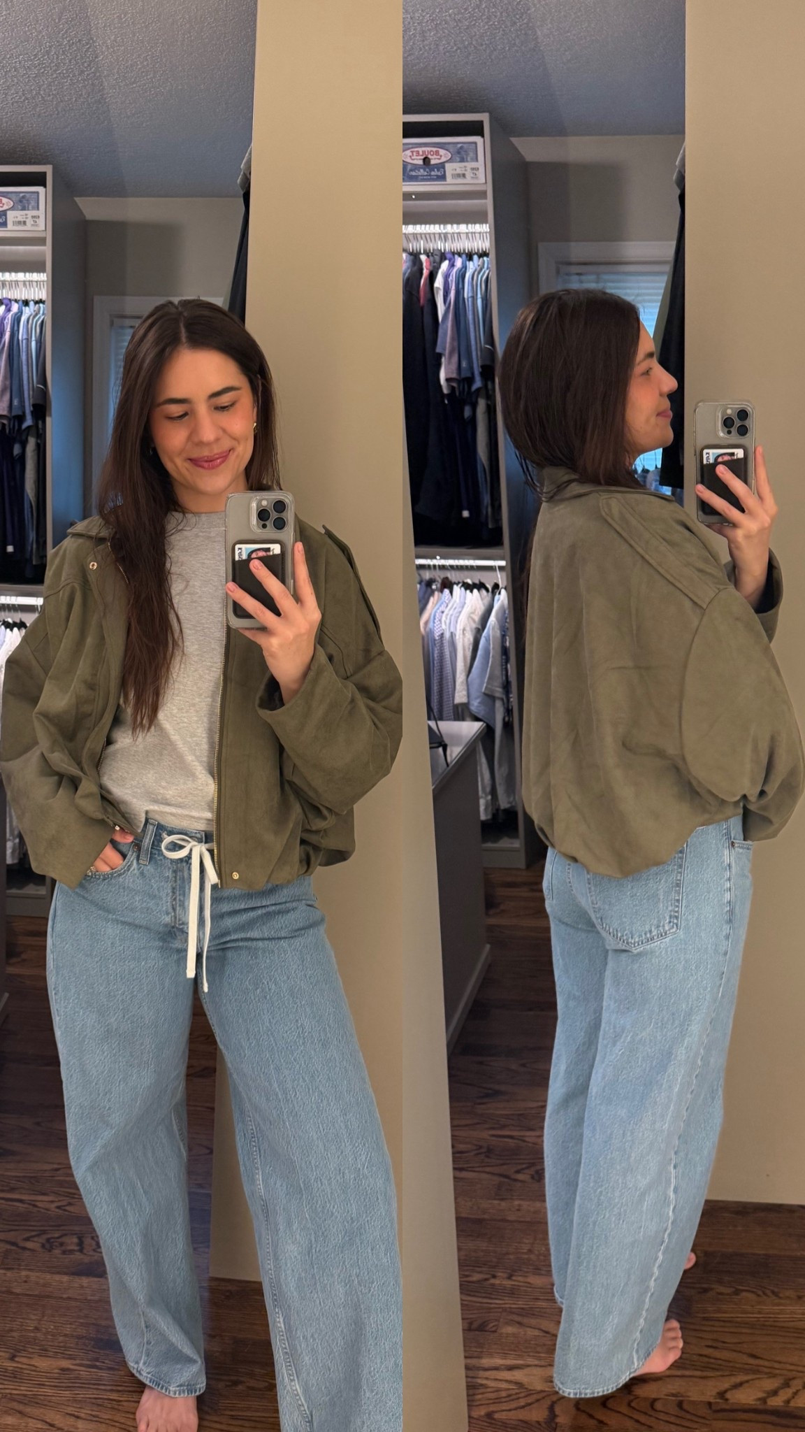 Fall 2025 suede jacket & drawstring jeans
#suedejacket #fall2025 #suede

#LTKFindsUnder50