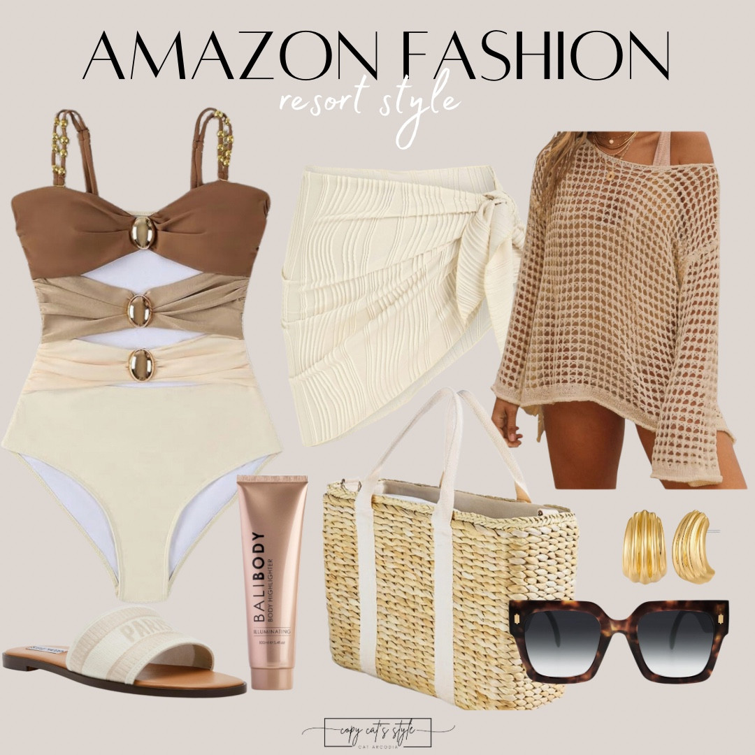 Amazon resort style fashion for less! Amazon swimsuits and coverups. Amazon beach bags and accessories. 

#LTKSeasonal #LTKFindsUnder50 #LTKStyleTip