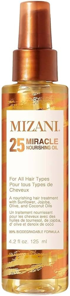 Mizani Nourishing Hair Oil, For All Hair Types, Moisturising and Softening Hair Treatment, Infuse... | Amazon (UK)