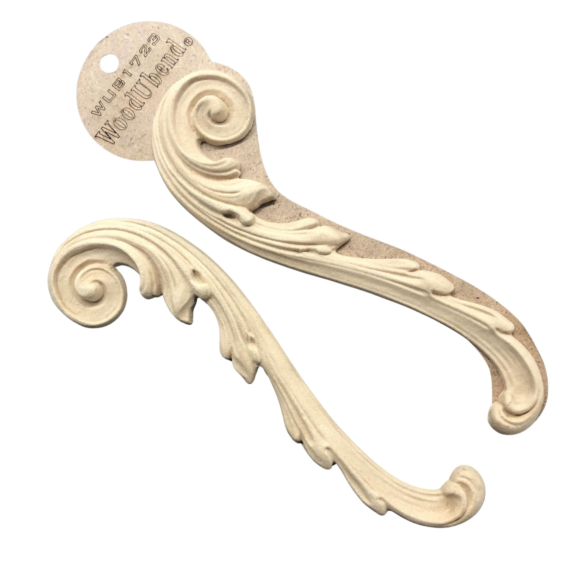 Woodubend WUB1723 Set of Decorative Scrolls 19.5x5.5cm Wood Appliques - Heat Bendable & Flexible ... | Amazon (US)