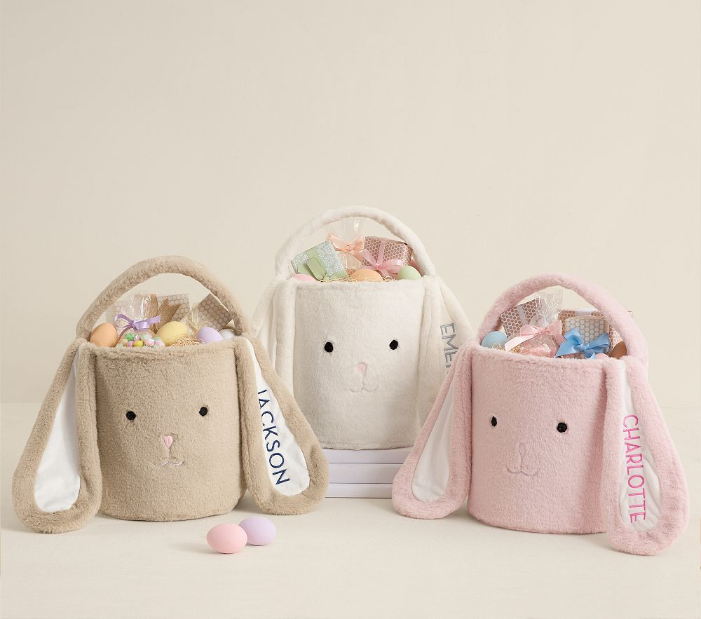 Fur Bunny Jumbo Easter Bucket | Pottery Barn Kids