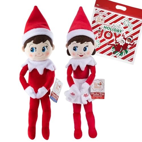 The Elf on the Shelf 12" Plushee Pal® Snuggler Elf Light Girl & Boy | Amazon (US)