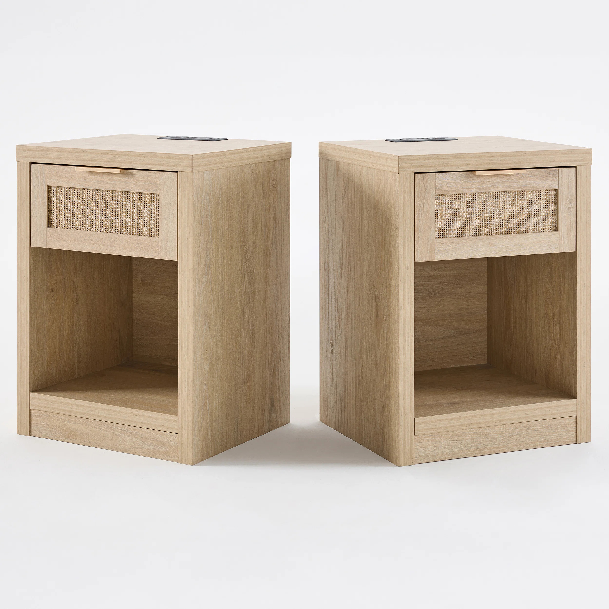 Dearbhaile 25'' 1 - Drawer Nightstand with Built-In Outlets | Wayfair North America