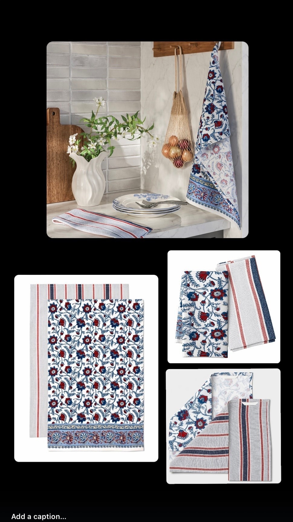 We’ve found some lovely Americana Floral textiles that have a great Colonial Prim look…also available in table clothes and shower curtains!!  
♥️🤍💙

#LTKHome #LTKSeasonal