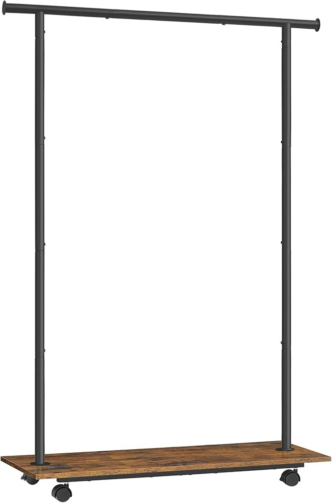 SONGMICS Clothes Rack with Wheels, Clothing Rack for Hanging Clothes, 38.8 Inches Metal Garment R... | Amazon (US)