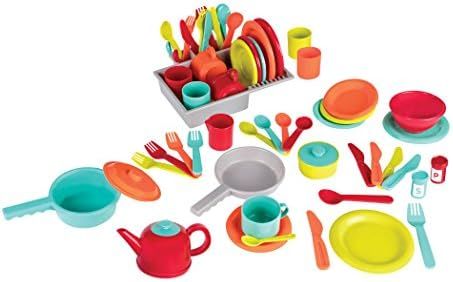 Battat - Deluxe Kitchen - Pretend Play Accessory Toy Set (71 Pieces Including Pots & Pans) | Amazon (US)