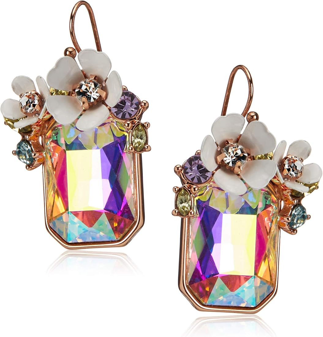 Flower Cluster Stone Drop Earrings | Amazon (US)
