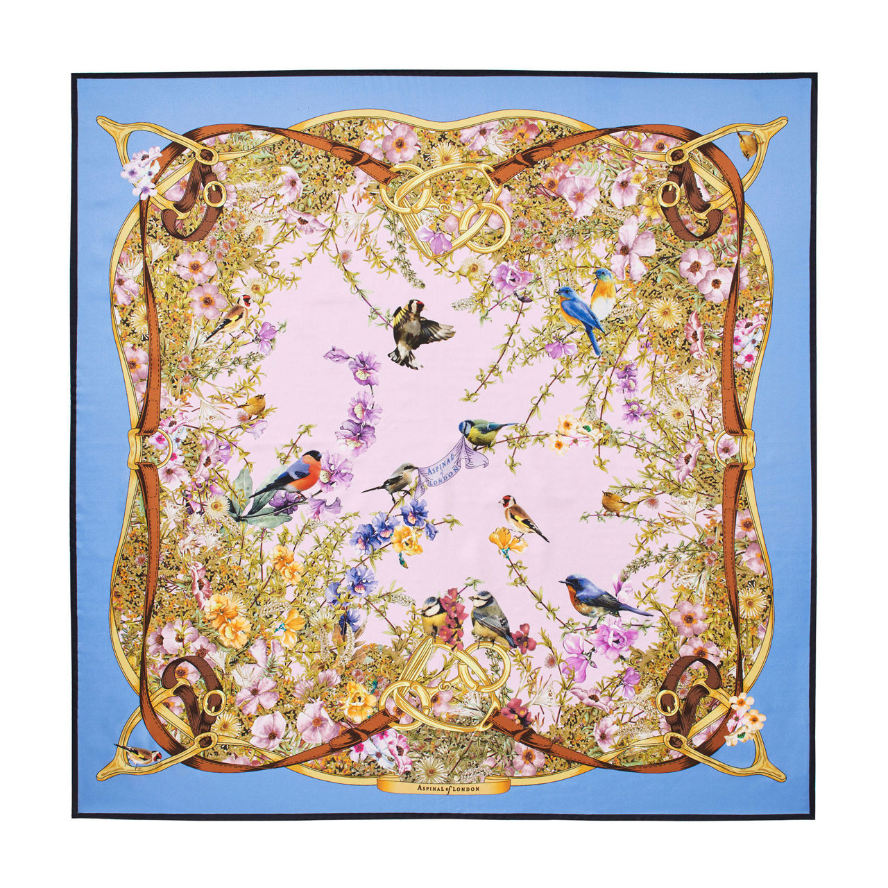 ASPINAL OF LONDON Online Exclusive Edwardian Garden Silk Scarf - Capri | Brown Thomas (IE)