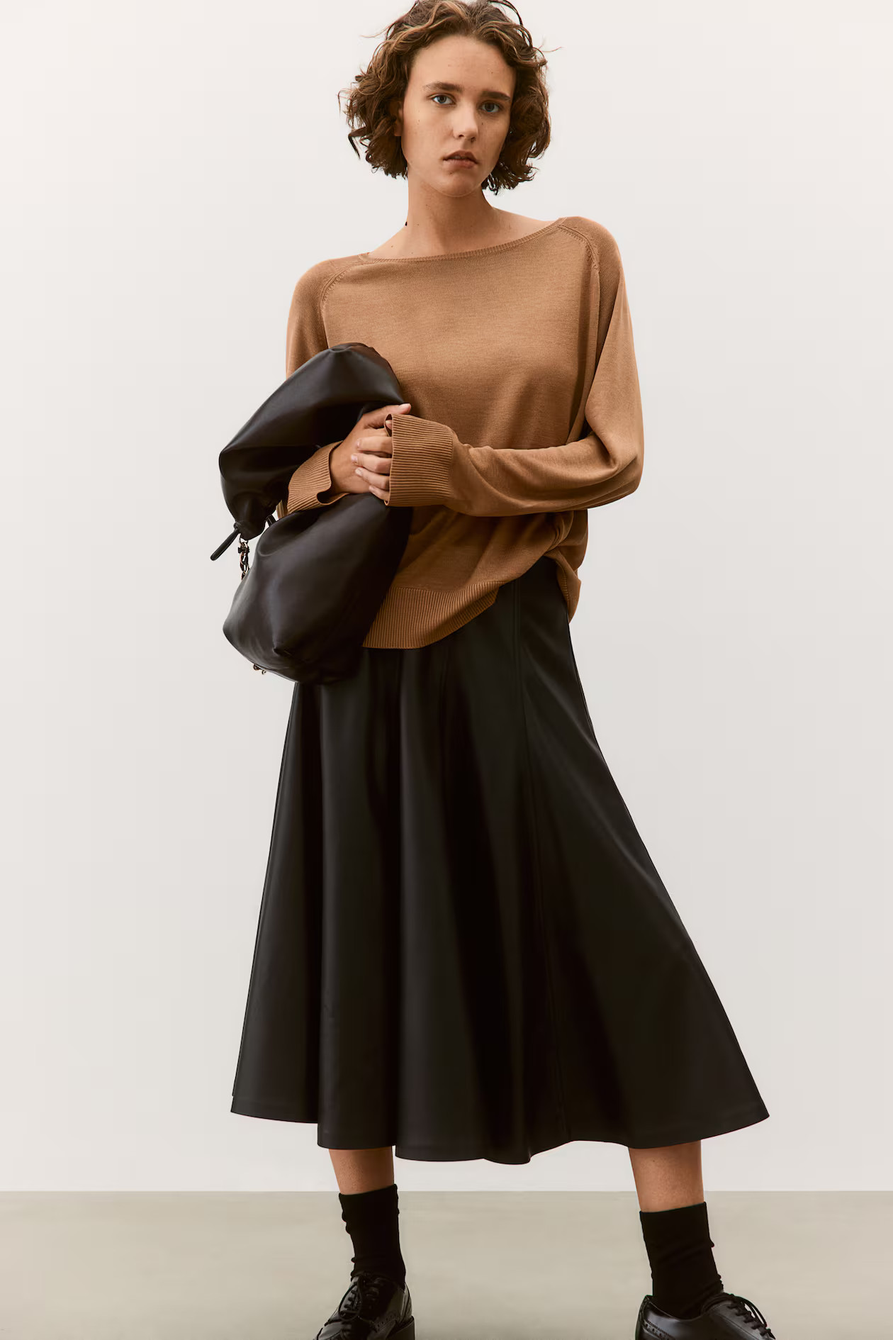 Fine-knit jumper - Camel  - Ladies | H&M GB | H&M (UK, MY, IN, SG, PH, TW, HK)