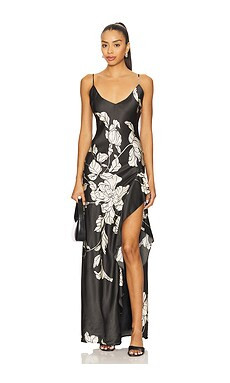House of Harlow 1960 x REVOLVE Aurora Maxi Dress in Black & White Floral from Revolve.com | Revolve Clothing (Global)