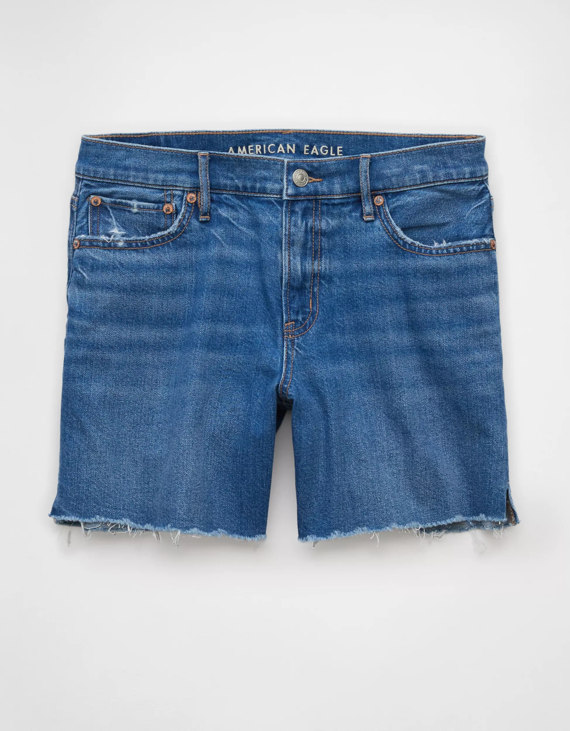 AE 6" Strigid Super High-Waisted Relaxed Denim Short | American Eagle Outfitters (US & CA)