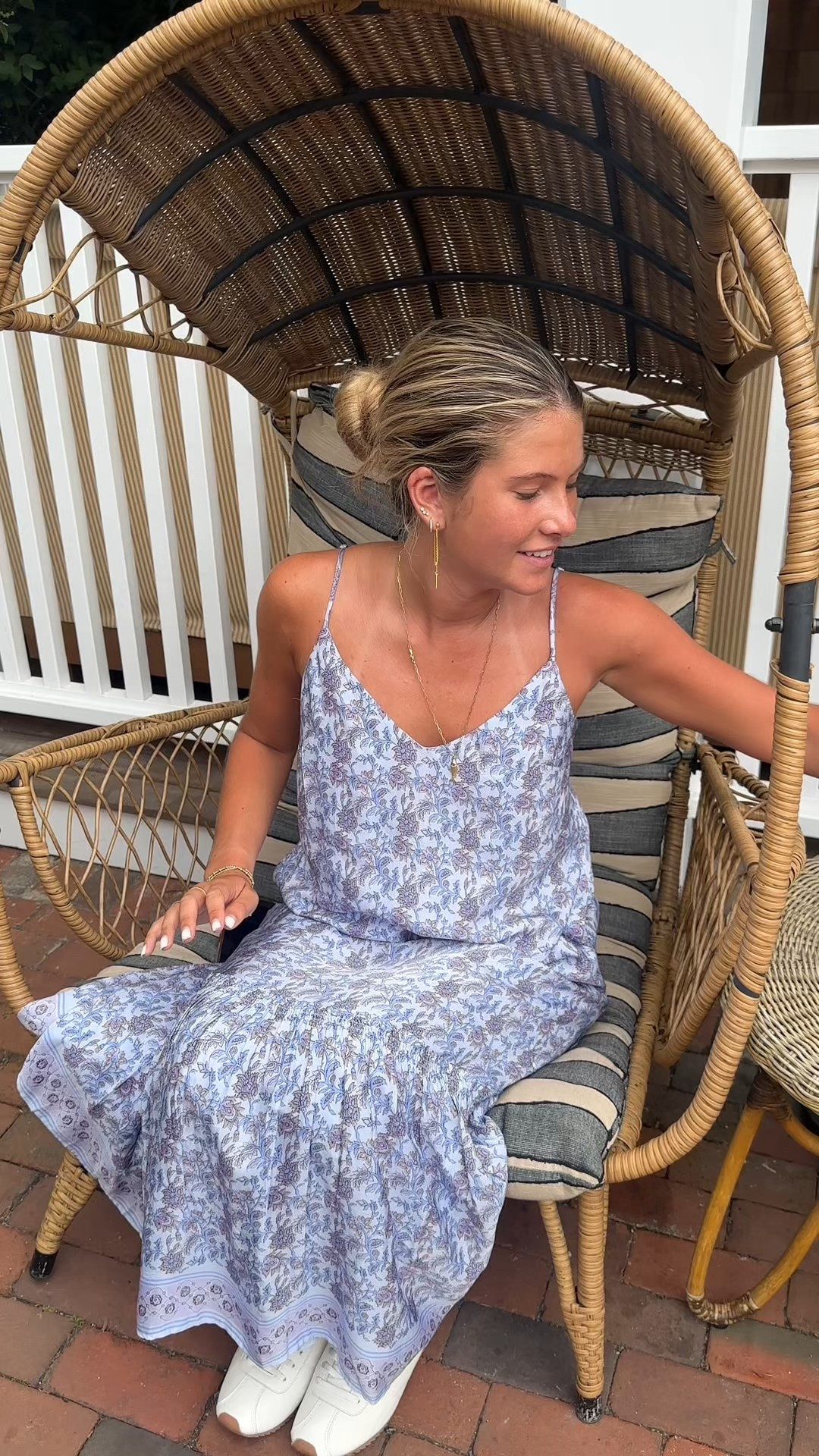 A beautiful summer blue slip dress. I saw this on a young woman in Nantucket and bought it right away! 

#LTKParties #LTKSeasonal #LTKShoeCrush