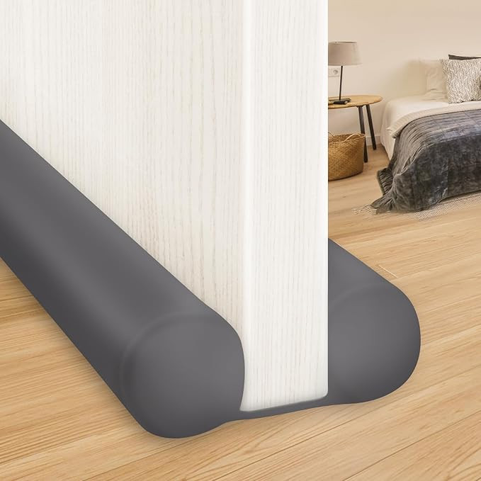 MAXTID Door Draft Stopper 36 Inch, Fits Door Gaps up to 1.7 Inch, Grey Under Door Sweeps Weather ... | Amazon (US)