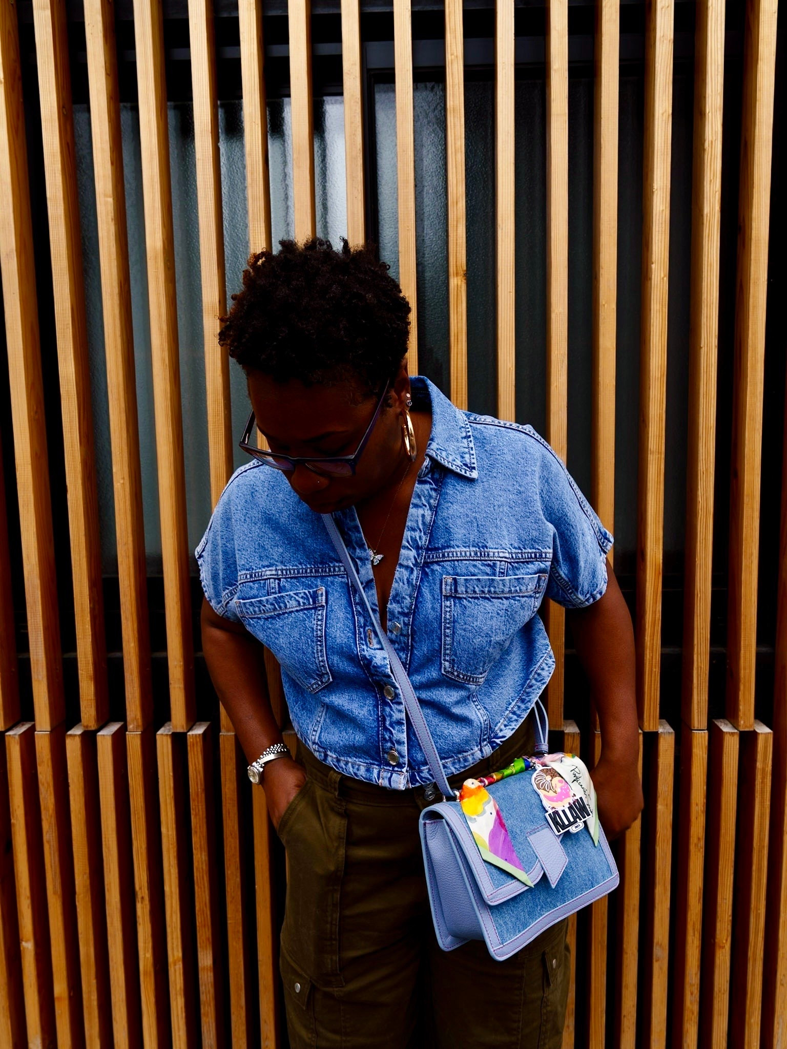Looking for something great and I found it! I LOVE this outfit. L shirt, Size 12 pants for an oversized look. Bag only at ShopKLLAW.com

#LTKsummer #LTKjeans #LTKstyletip