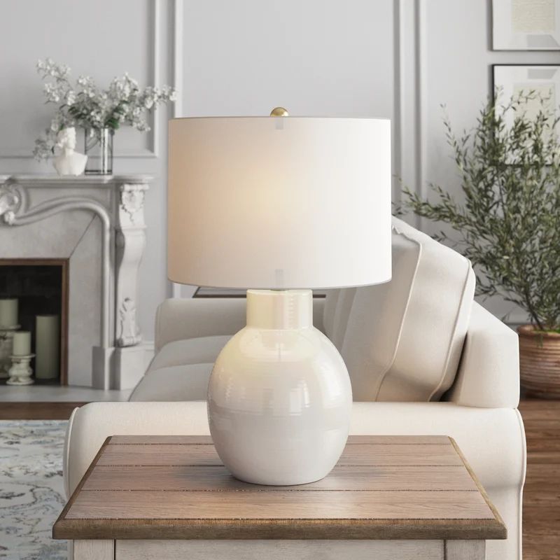 Diaz 24" Cream Table Lamp | Wayfair North America