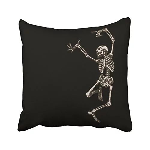 WinHome Halloween Dancing Skeleton Throw Pillow Covers Cushion Cover Case 20x20 Inches Pillowcase... | Walmart (US)