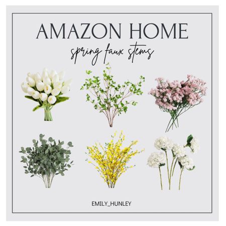 Faux floral stems for spring. All from Amazon 💐🌷🌾🌼

#LTKSeasonal #LTKhome
