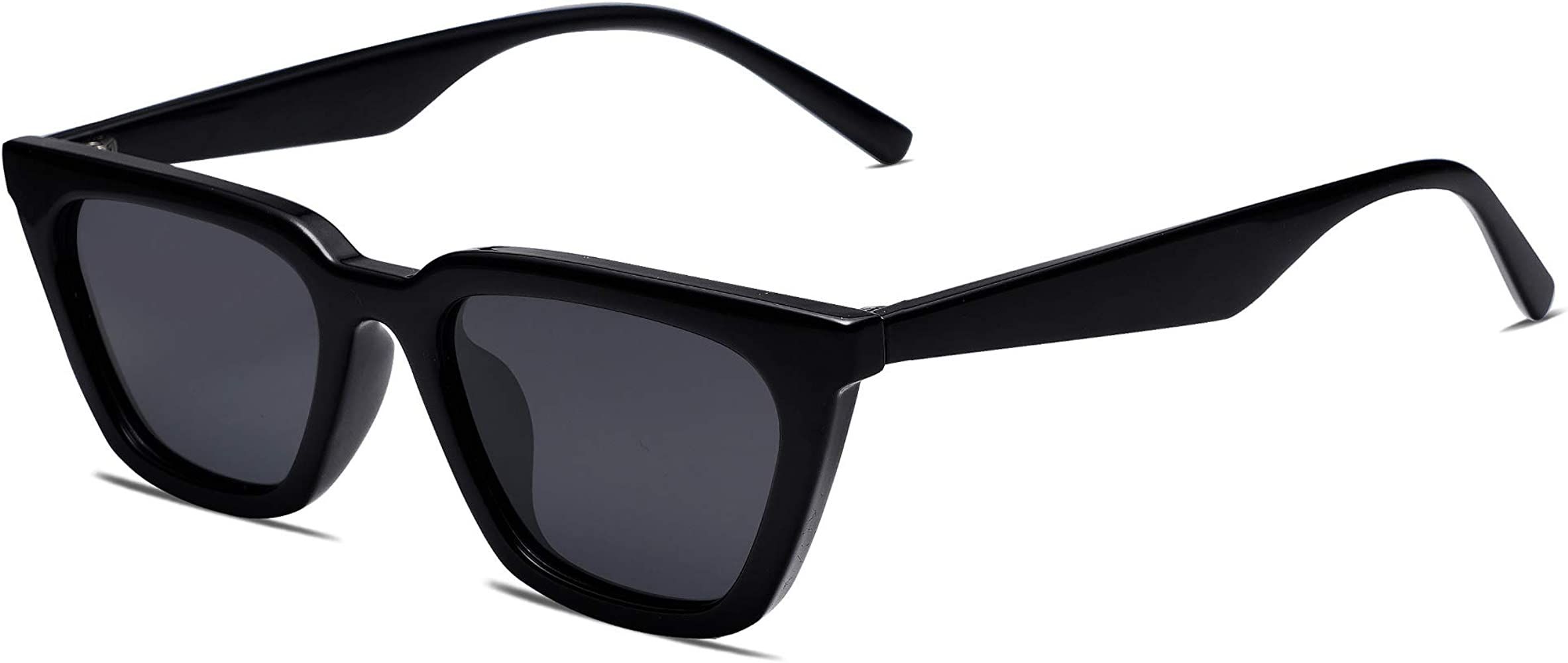 SOJOS Small Polarized Narrow Square Cateye Sunglasses for Women Retro Trendy Glasses SJ2169 | Amazon (US)