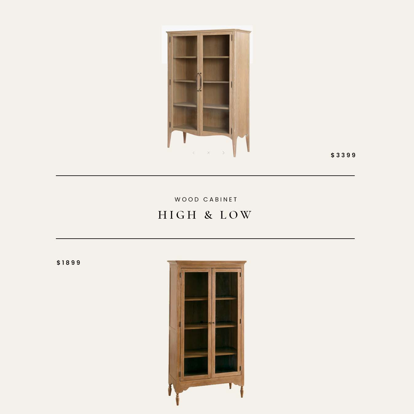 High / Low : Wood Cabinet

#LTKHome