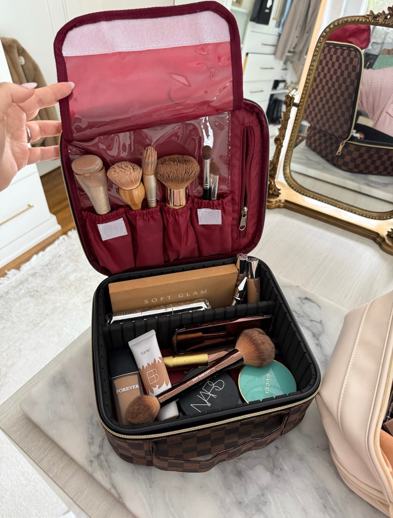 A little makeup bag upgrade with this look for less, love that the inserts are removable. Perfect for travel too and under $25! 

#LTKTravel #LTKFindsUnder50 #LTKBeauty
