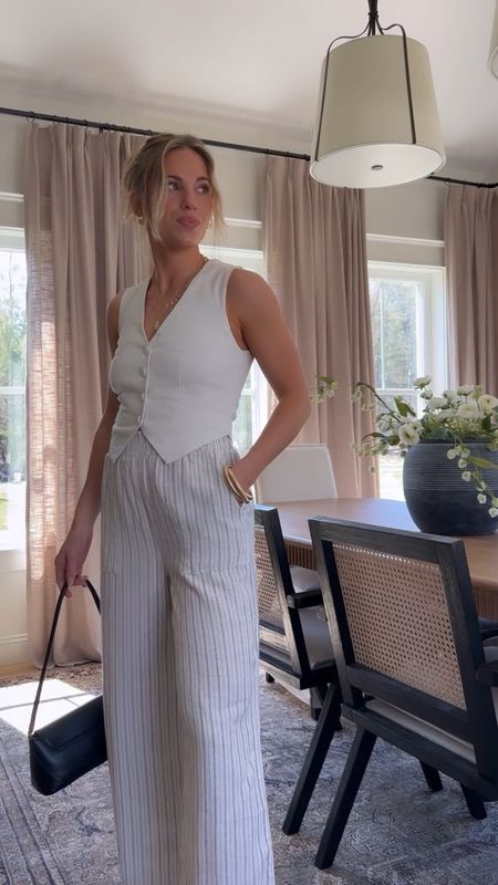@walmartfashion never seizes to amaze me!😍 #walmartpartner #walmartfashion 
(Wearing everything in my true size, but I recommend sizing up in the vest & down in the linen pants from the first look)🤍

#LTKstyletip #LTKfindsunder50 #LTKSeasonal