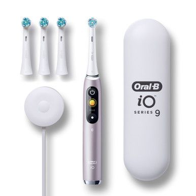 iO Series 9 Rechargeable Electric Toothbrush, Rose Quartz | Oral B