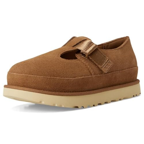 UGG Women's Goldenstar Mary Jane Shoe, Chestnut, 9.5 | Amazon (US)