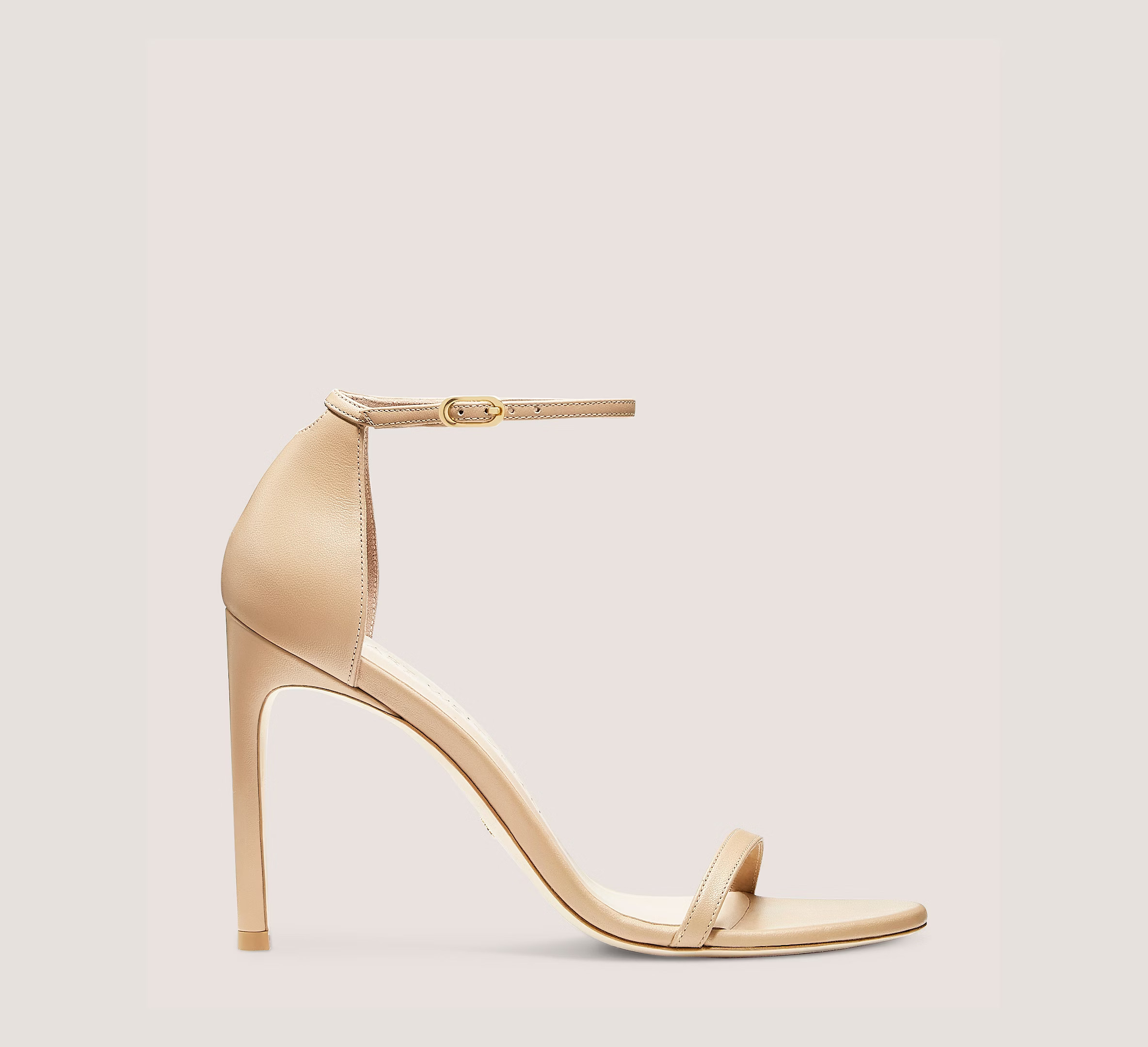 Stuart Weitzman Nudistsong Strap Sandal High Heel Sandals, Adobe Beige Leather, Size: 4 Narrow | Stuart Weitzman (US)
