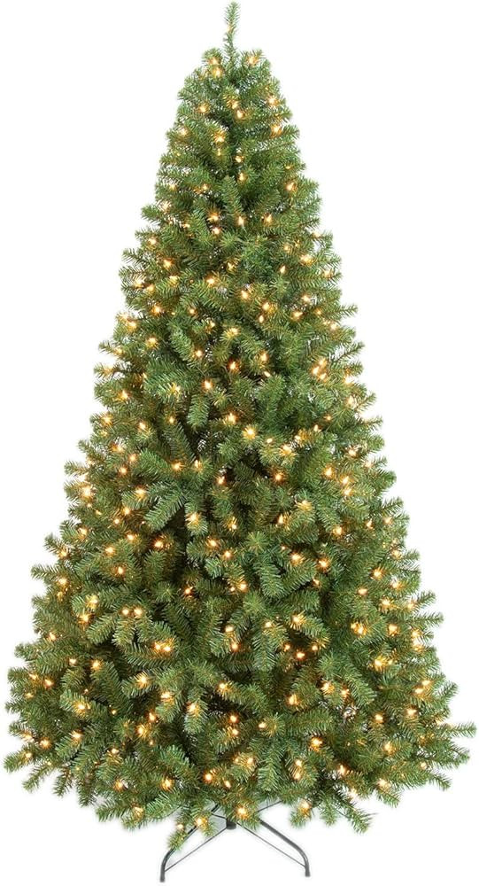PINEFIELDS Prelit Christmas Tree 7.5FT, Artificial Christmas Tree with Lights, Lighted Xmas Tree,... | Amazon (US)