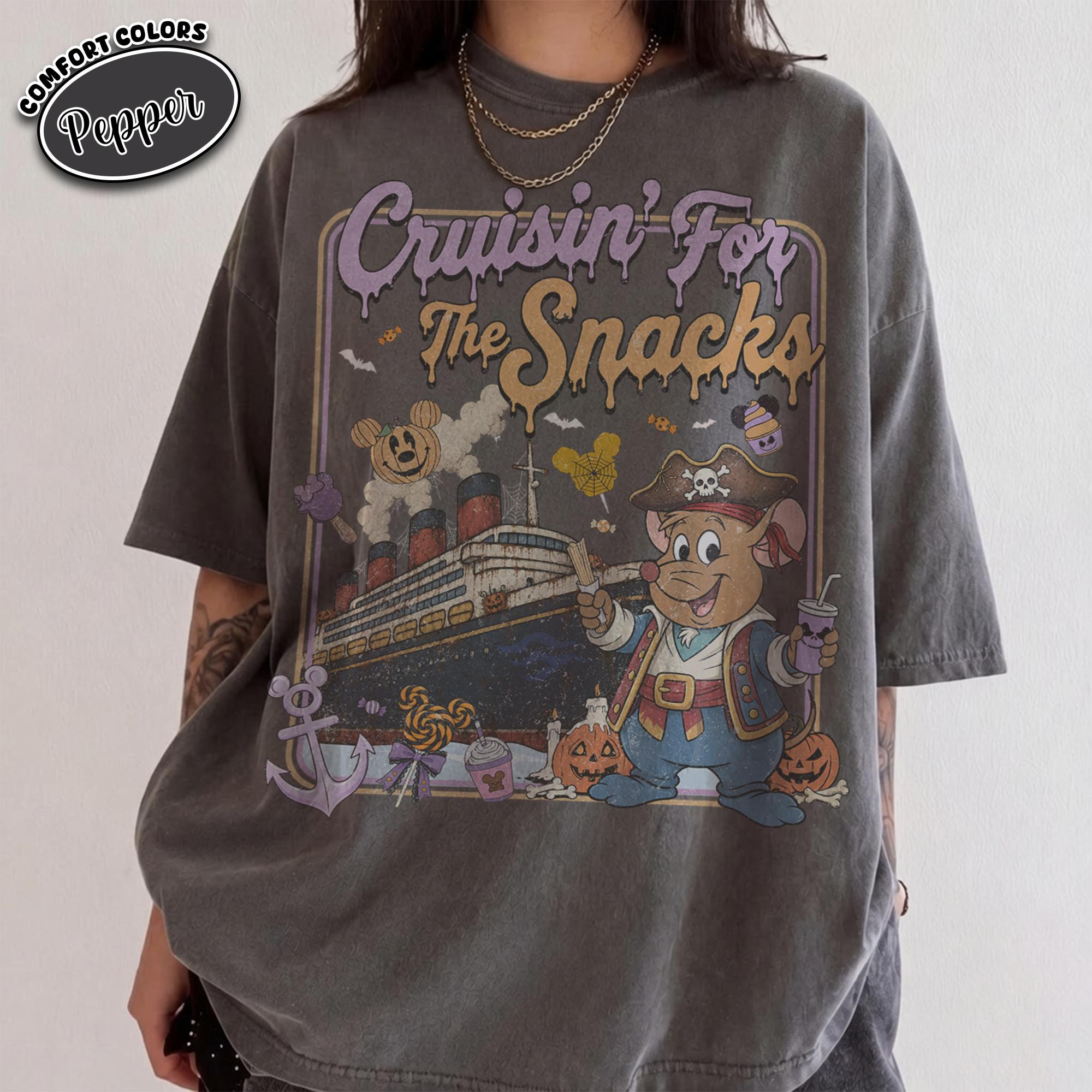 Disney Halloween Cruise Shirt, Comfort Colors Gus Gus Jaq Snacks Tee, Funny Disney Cruise Family Matching  Spooky Vacation Trip 2026 Shirt | Etsy (Global)