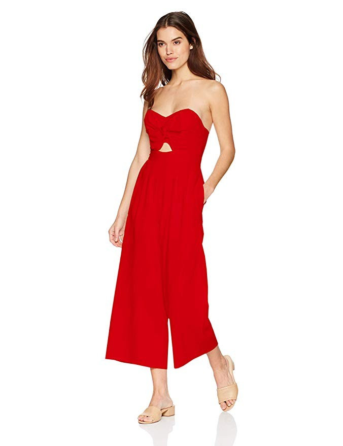 ASTR the label Women's Zion Strapless Wide Leg Jumpsuit | Amazon (US)