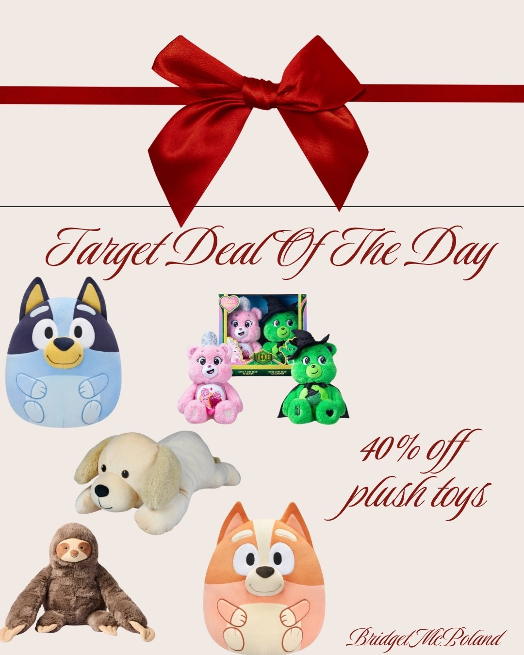 Target deal of the day … 40% off plush toys 

Kids, target, target find, sale, Christmas, Christmas gift, gift, gift guide 

#LTKFindsUnder50 #LTKKids #LTKGiftGuide