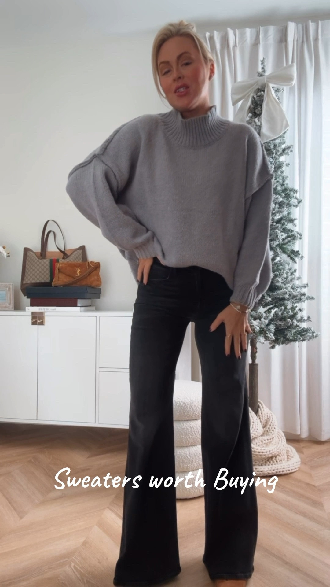 Sweaters worth buying + New Target launch 🤎 This yarn sweater is so soft and cozy. I’m wearing a medium! Jeans are a bestseller and run true to size (same with the heels 👏🏼). All smalls.

Thanksgiving Outfit. Date Night Outfit. Jeans. Denim. Sweater. Cardigan. Thanksgiving. Family Outfit. Heels. Burgundy.



#LTKOver40 #LTKSeasonal #LTKStyleTip