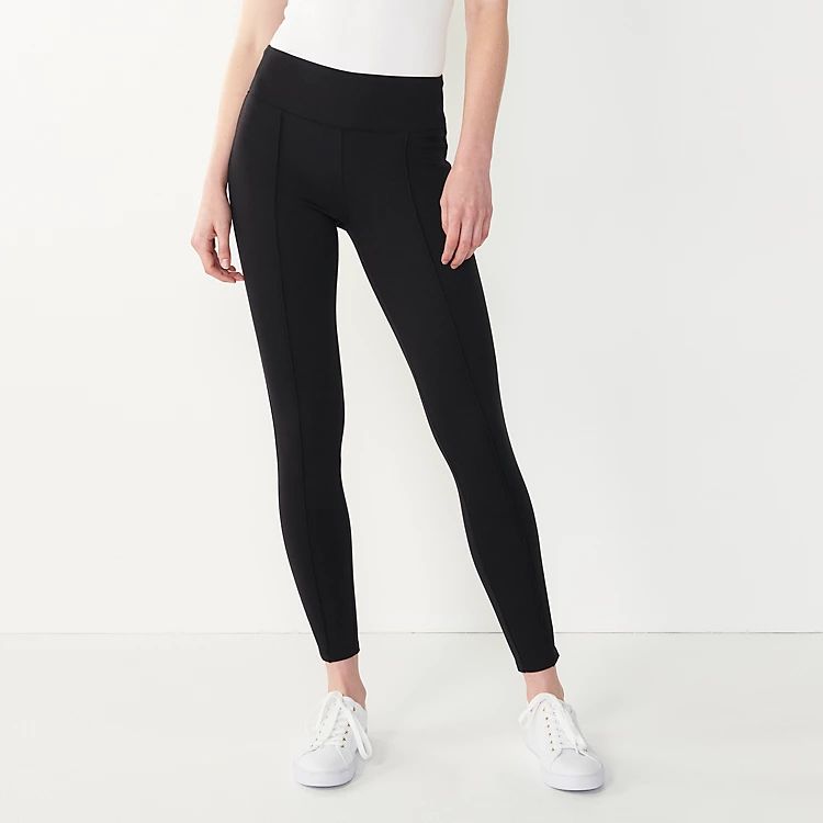 Women's Nine West Seamed Tummy-Control Ponte Leggings | Kohl's