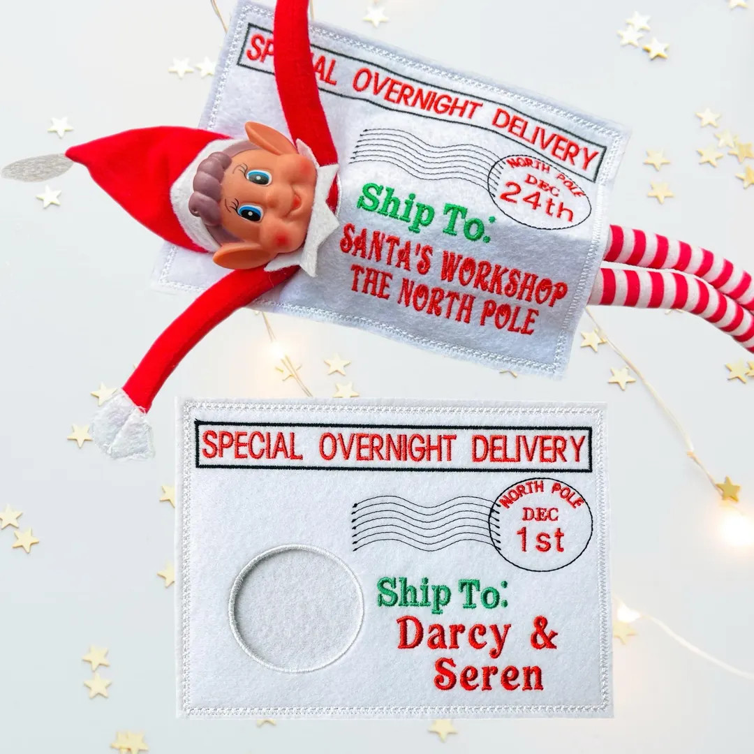 Personalised Elf Arrival & Return Envelopes Set of Two - Etsy | Etsy (US)